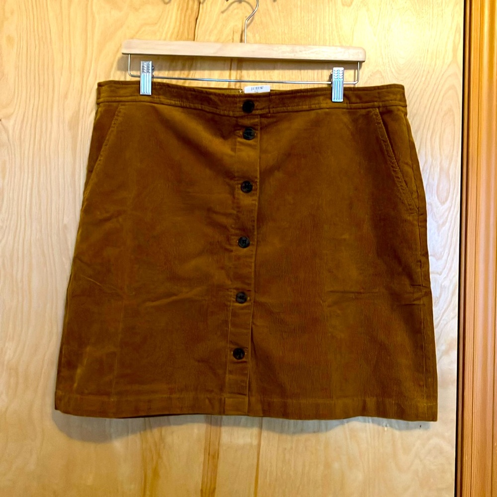 NWT J. Crew Corduroy Miniskirt